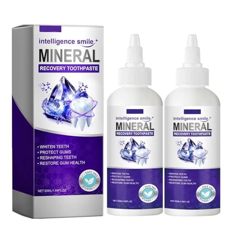 Pasta de dientes con tratamiento mineral, restauración de encías, restaura la salud de las encías, eficaz para fortalecer dientes y encías, refresca el aliento (2)