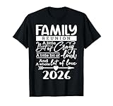 Retro 2026 Family Reunion A Little Bit of Crazy Funny Family T-Shirt