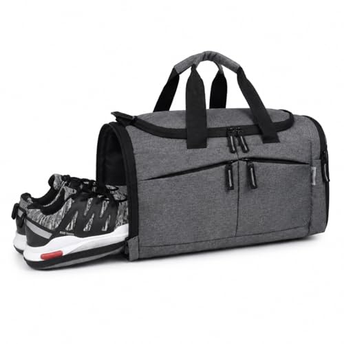 Wooum Gym Duffle Bag with Shoe Compartment for Men & Women | Trav...