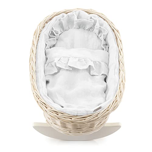 Lit à bascule en saule e-wicker24 pour bercer bébé dans sa chambre - 2