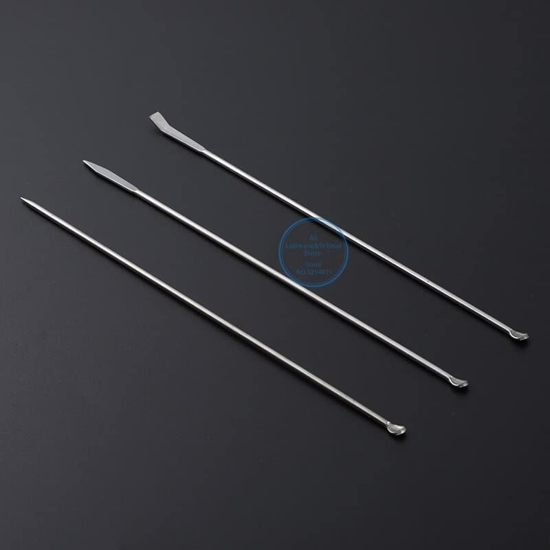 Wirnik łopaty maszyny, górny pręt mieszadła, łyżka medyczna ze stali nierdzewnej 304, łyżka laboratoryjna 220mm, opakowanie 3(10 zestaw)