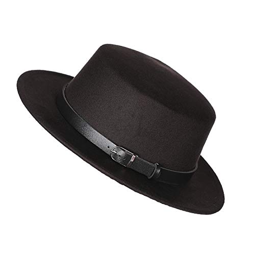 flat brim top hat