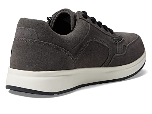 Image of BILLY Footwear Comfort Jogger Shoes for Men - Faux Suede Leather Upper - Padded Collar - Mesh and PU Lining Grey Suede 9.5 W