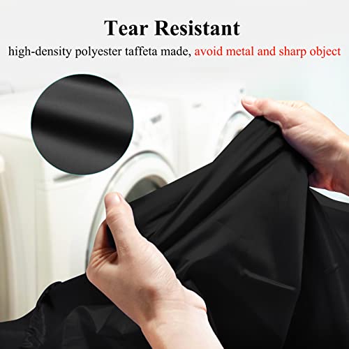 Otraki Extra Large Laundry Bags 2 Pack 28'' X 45'' Heavy Duty Xl Organizer Bag Fit Laundry Hamper Basket College Travel Dorm Tear Resistant Drawstring Dirty Cloth Storage, Three Loads Of Clothes Black #TOP2