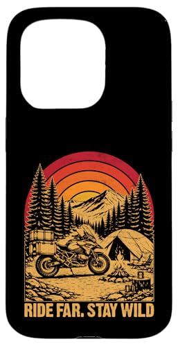 Ride Far Stay Wild �I�[�g�o�C �A�h�x���`���[ ���R ���g�� �X�}�z�P�[�X iPhone 15 Pro �p