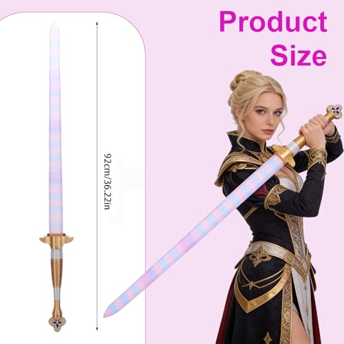 Épée colorée imprimée en 3D rétractable pour cosplay léger - 6