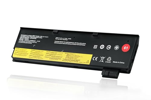KXRSII 24Wh 61 01AV422 01AV423 01AV424 Laptop Akku Ersatz für Lenovo ThinkPad T570 T580 T470 T480 P51S P52S TP25 A475 A485 01AV452 01AV490 SB10K97579 SB10K97580 SB10K97581 SB10K97597