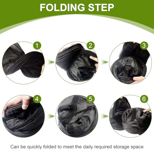 Herb Drying Rack Net, Herb Drying Rack Hanging, Collapsible Mesh Hydroponic Dry Net Herb Dryer, with S Hang Buckle and Storage Bag, for Drying Seeds, Herb, Vegs, Fruits, Bud ((D24xH39 inch),4 Layer) - Image 6