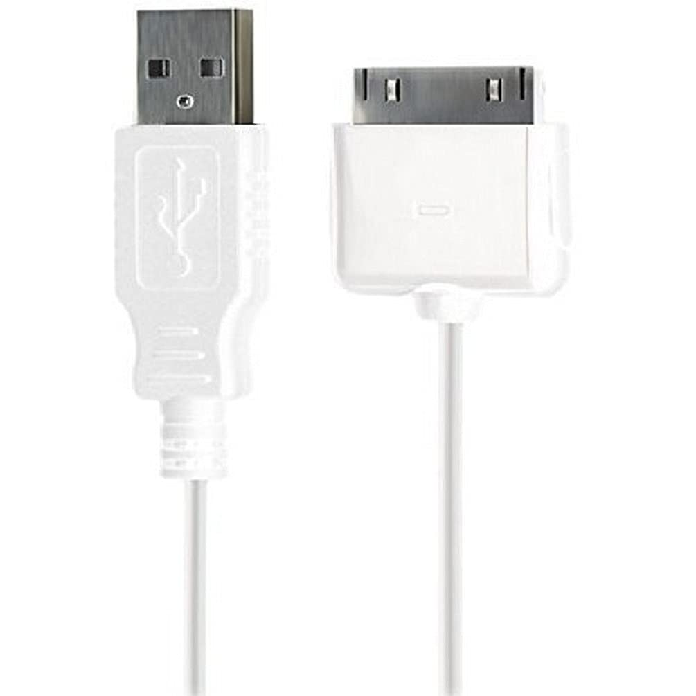 bigben Smart CABLEIPWBB Compatible with iPhone 3GS/4/4S Synchro & Charging Cable, 3.3 ft (1 m), 30 Pins, iPhone 3GS/4/4S Synchro & Charge Cable, 3.3 ft (1 m), White