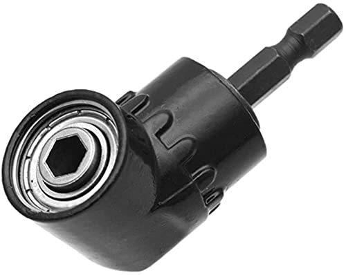 CENPEK 105 Degree 1/4 Inch Right Angle Drill Adapter Hex Shank Screwdriver Angled Bit Holder-Black