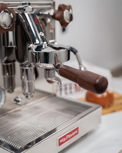 La Pavoni New Cellini Classic, Semiprofessionelle Espresso-Kaffeemaschine LPSCCS01EU, Einzelboiler mit Wärmetauscher, mit Drehventilen, Dampf- und Heißwasserlanze, 1400 W, Edelstahl – Bild 6