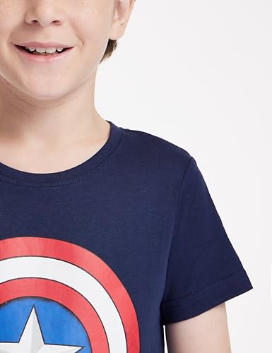 Image of Amazon Brand - Symbol Boy's Marvel Regular Fit T-Shirt, Cotton Crew Neck