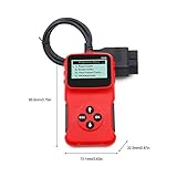 Universal OBD2 Engine Fault Reader Car Scanner, Professional Auto Car Diagnostic Scanner Repair Tool, HD LCD Display Screen, I/M Readiness Smog Check CAN Diagnostic Scan Tool (RED) - Image 5