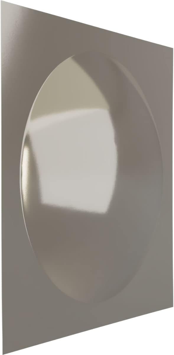 Ekena Millwork 19 5/8"W x 19 5/8"H Sloane EnduraWall Decorative 3D Wall Panel, Bright Chrome (Covers 2.67 Sq. Ft.