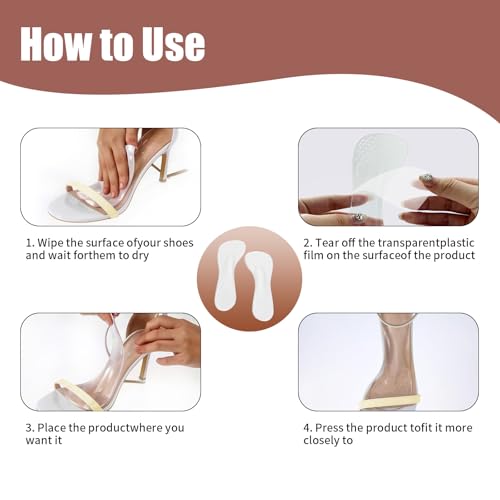 2 pares de plantillas para tacones para mujer miniatura 5