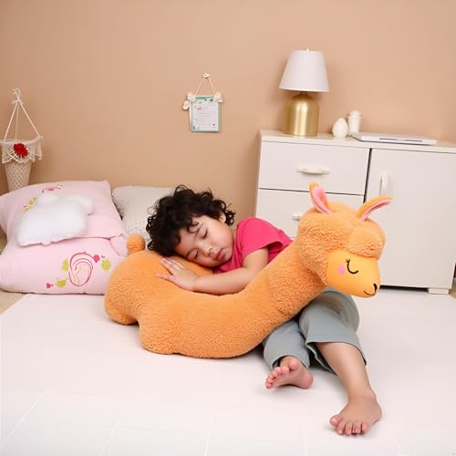 Image of Ryttir 29.5 Inch 15% Chubbier Large Llama Stuffed Animal, Soft Alpaca Plush Toy Body Pillow for Kids & Adults - Ideal Cuddly Gift & Room Decoration