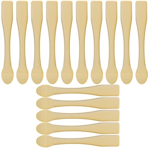 VALICLUD Cucharas para Crema Facial y Cosmética 15 Unidades Mini Reutilizables para Aplicación y Fácil Limpieza en Cuidado Diario en Casa