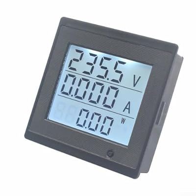 Hosrivae With Voltage Current Lcd Overload Alarm Ac 20a Meter 220v Backlit Display Home Energy System