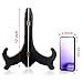 Tatuo 2 Packs Wooden Plate Stands for Display, Plate Holder Display Stand, Picture Frame Stand Easels, Tabletop Art Holder, Book Dish Decorative