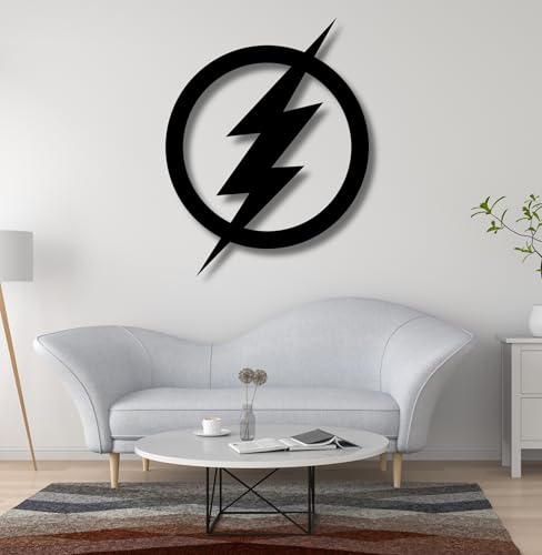 Image of TWIGGY Superhero 6mm MDF Wood Wall Decor Art for Home, Office, or Gaming Room, Gift, Anime (pack of 1 | The Flash)