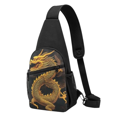 Sac à dos à bandoulière homme femme dragon pour le travail