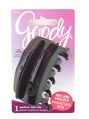 Goody Slide Proof Medium Claw Clip - Black - 1 Pc.