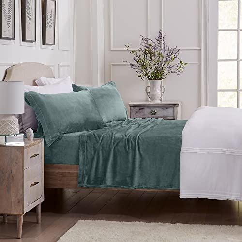 Ny Loft Ultra Soft Micro Fleece Sheets Set With Extra Deep Pockets | Extra Soft Velvet Fleece Sheet Set | Super Plush Polar Fleece thumb #4