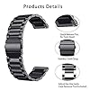 Syxinn Compatibile per Cinturino Galaxy Watch 46mm/Gear S3 Frontier/S3 Classic 22mm Acciaio Inossidabile Metallo Braccialetto Polso Band Sportivo, per Huawei Watch GT/GT 3 46mm/GT 2 46mm #3