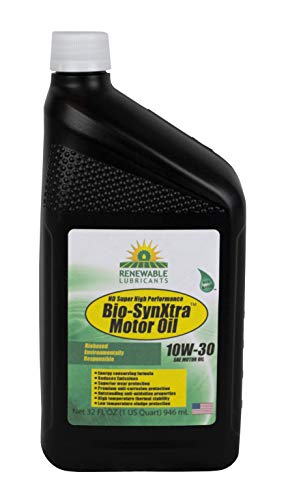 Renewable Lubricants Bio-SynXtra Heavy Duty Plus Super High Performance Motor Oil, 1 qt Bottle