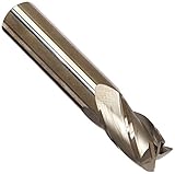 Kodiak Cutting Tools KCT131063 USA Made Solid Carbide End Mill, Single End, 4 Flute, 1/2' Shank, 1-1/4' Length of Cut, 3' Overall Length, 1/2' Diameter