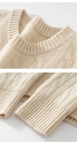 Hamthuit Men's Round Neck Sweater Casual Warm Slim Fit Sweater Crew Neck Long Sleeve Sweater2