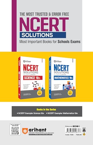 Image of Arihant NCERT Exemplar Science 10th Rationalized Edition | Problems & Solutions with Exclusive Elements | Thinking Process, Concept Insight, Mistake Alert | For Exam 2025-26
