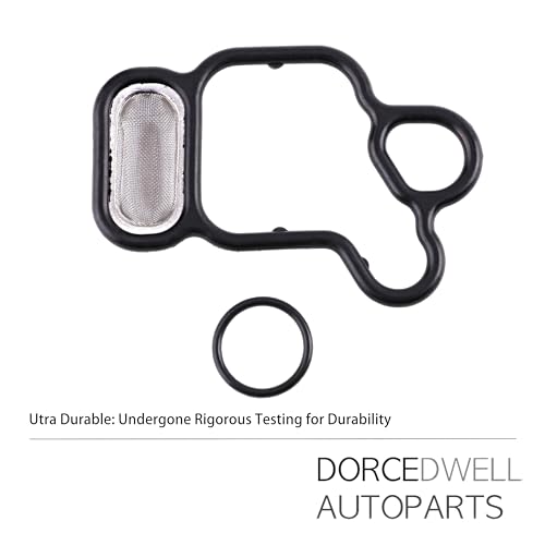 Image of Head Cylinder Solenoid Valve Gasket Kit - 15815R40A01 91319PAAA01 01239500 VVS907 - Fits 2009-2015 Acura ILX TSX Honda Civic CR-V CROSSTOUR - VTEC Filter Spool Valve 2.4L