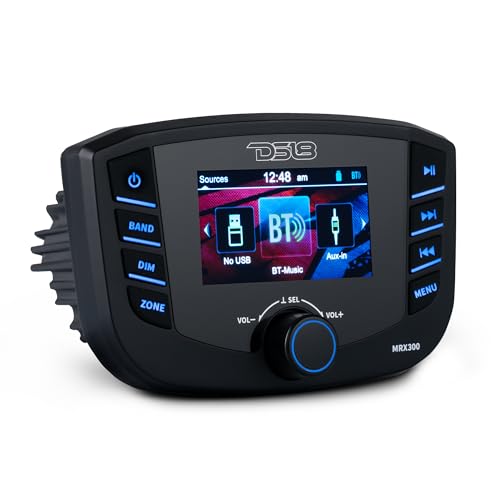 Radio Marina DS18 MRX300 con Pantalla TFT 3" y Bluetooth miniatura 1