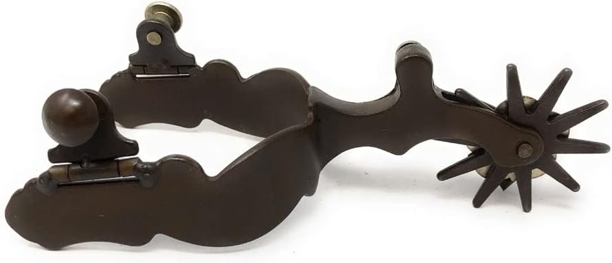 AJ Tack Men's Antique Brown Stars Western Spurs