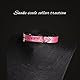 Kutocesy Choker Verstellbares Leder Halsband Mit Leine Halskette Sexspielzeug Für Paare Bondage Erotik Halsfessel Mit O Ring (Pink)