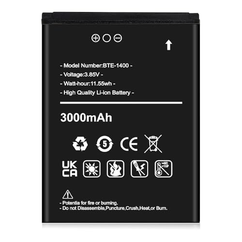 EVELLHPP 3000mAh Battery for BTE-1400,Ultra High Capacity Replacement Battery for Verizon Orbic Journey V RC2200L