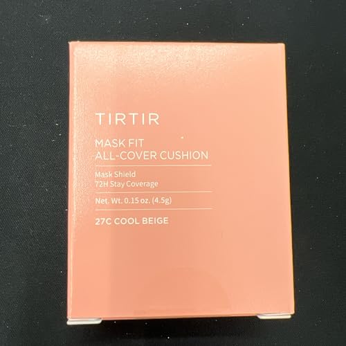 Image of [*Mini Size*] TIRTIR All Cover Pink Cushion | Korean Cushion Foundation, (#27C Cool Beige, 0.15 Fl Oz)
