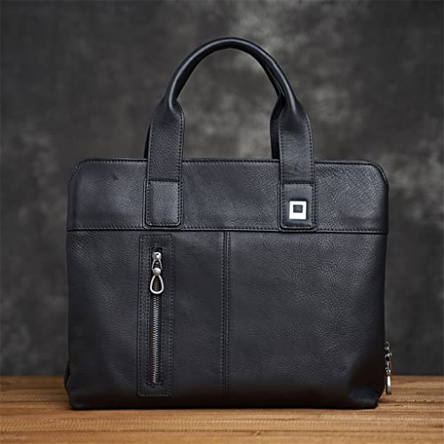 Leather Briefcase Men Bag Business Handbag Male 14inch Laptop Shoulder Bags Men Briefcase4