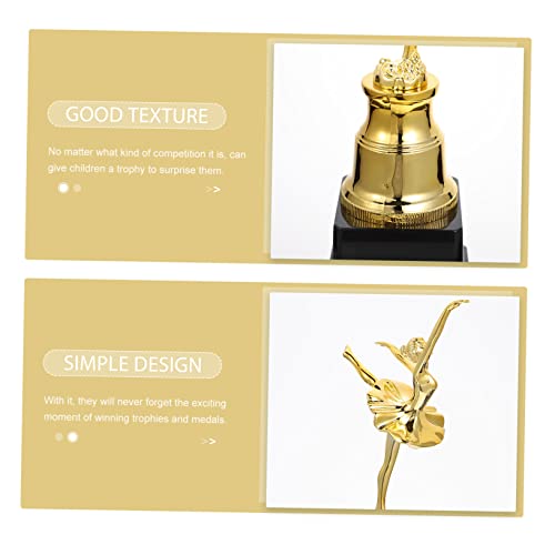 HONMEET troféu de dança ornamento dourado troféus presentes o presente troféu de prêmio de dança de