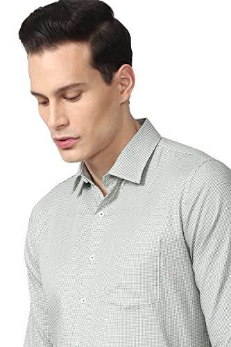 Image of Van Heusen Men Cotton Solid Slim Fit Formal Shirt