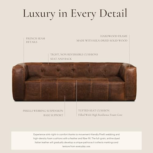 POLY & BARK Capa Chocolate Brown Sofa