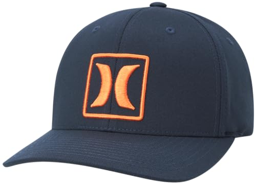 Image of Hurley Mens Reflect Icon Curved Brim Fitted Baseball Cap