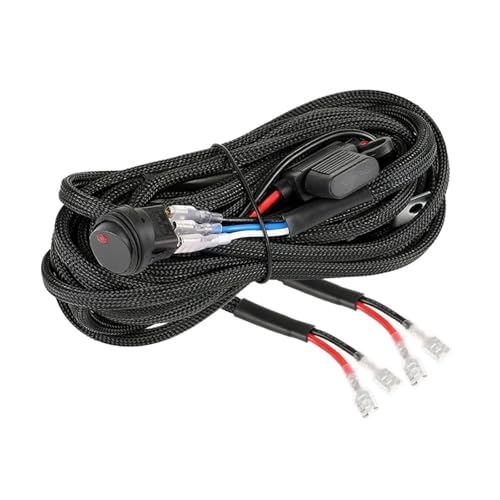 Kit Cableado Barra Led Universal Cable De Interruptor Luz Antiniebla Uso Apto Para Barra Conducción, Kit Relé Arnés Cableado Trabajo Universal Automóvil, 12 V, 40 A
