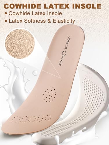 50% Off MARRDO Leather Sockless Shoe Insoles - Shock Absorption - Image 2