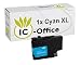 Produktbild 1x XL Patronen Cyan Blau Tintenpatronen mit Chip kompatibel zu Brother LC3233 LC 3233 LC-3233-XL für Drucker DCP-J1100DW MFC-J1300DW