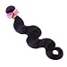 10-28 inch 100% RAW Virgin Brazilian Remy Human Hair Extensions Wavy Weave Weft Bundle #1B (22")