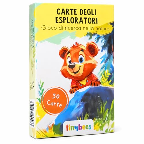 Cartas de exploradores – Juego educativo en la naturaleza para niños de 4 a 10 años | 50 cartas de actividades al aire libre, desarrollo sentidos y creatividad | Idea regalo para pasear y escuela
