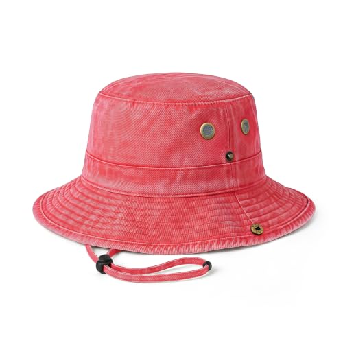 Image of Hot Summer Bucket Hat - Trendy Cotton Sun Hat for Beach, Golf, Fishing