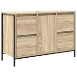 vidaXL Mueble de Lavabo con cajones Roble Sonoma 90x34, Mueble de Lavabo de baño